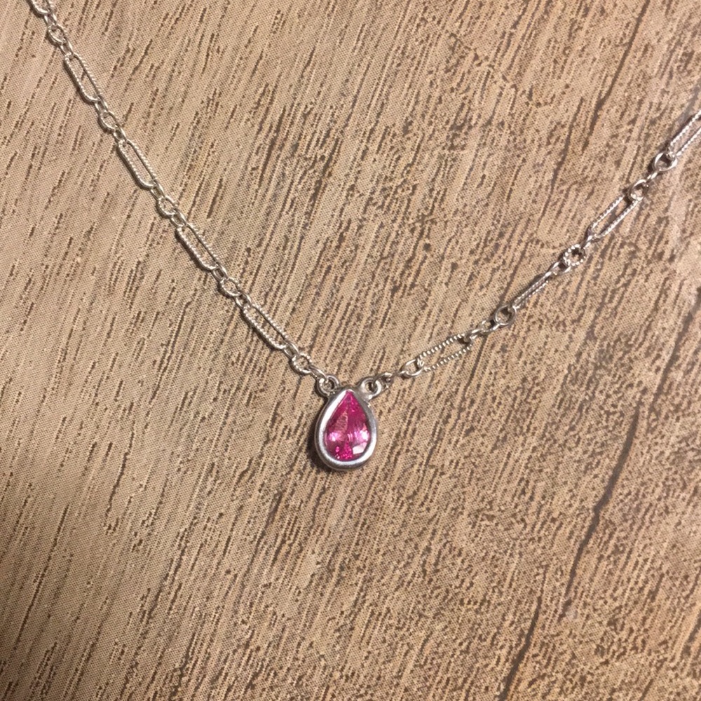 Natural Pink Sapphire Necklace!!!